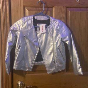 Me Jane Leather Jacket (Silver)